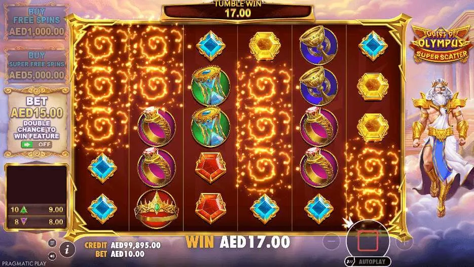 Gates of Olympus Super Scatter Gates of Olympus online slot game displaying a winning spin